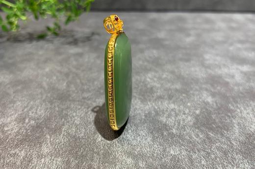 【御珠宫坊】金镶碧玉无事牌 商品图3