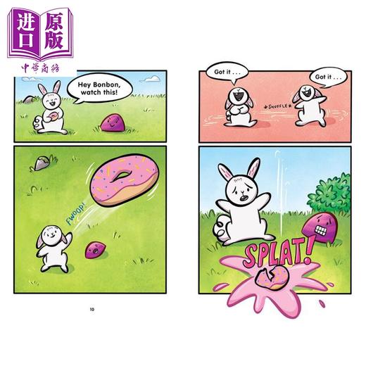 【中商原版】Hoppy Go Lucky: A Graphic Novel (Bunbun & Bonbon #2) 学乐兔笨笨和糖帮帮2 英文原版 图像小说儿童读物6-12岁 商品图3