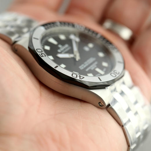 现货瑞士EDOX依度DELFIN男士自动机械手表潜水夜光防水钢带 商品图2