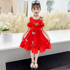 TZW-女童夏装连衣裙2021新款儿童雪纺夏裙【套裙】