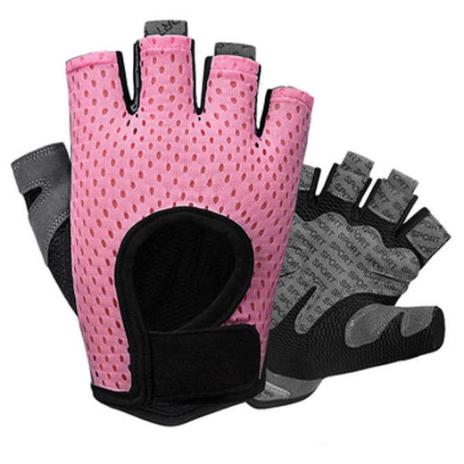 健身运动骑行防滑手套  薄款瑜伽透气半截手套 商品图2