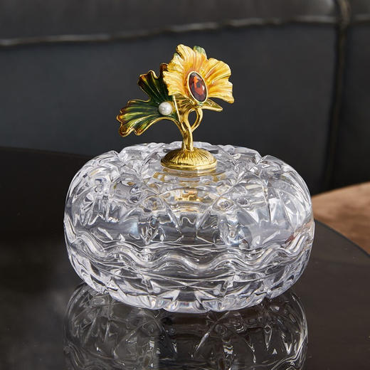 罗比罗丹金香恒远果糖果罐创意客厅茶几装饰摆件珐琅彩工艺礼品 商品图1