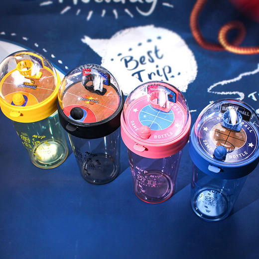 趣味解压篮球杯网红ins创意投篮盖 网红儿童玩具随手杯子 商品图0