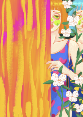 陈大欣｜『《女孩画报图鉴》系列05』A4版画