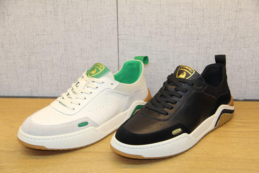 豪行春新款11185106真皮运动板鞋休闲皮鞋软底韩版潮流网男红单鞋 商品图2