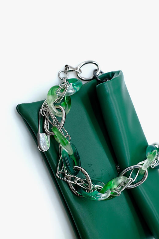 21AW TABOO｜愚人船  皮具系列 - 玉石色树脂链条肩带+新版手袋 商品图5