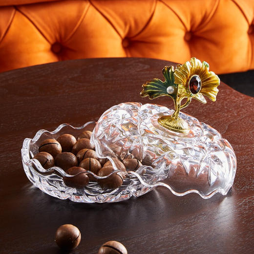 罗比罗丹金香恒远果糖果罐创意客厅茶几装饰摆件珐琅彩工艺礼品 商品图2