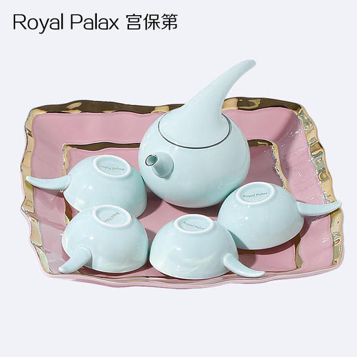 【亏本清仓】ROYALPalax 小精灵系列 泡茶壶茶杯骨瓷水杯1壶4杯不含盘子（不支持无理由退换）[福利品] 商品图2