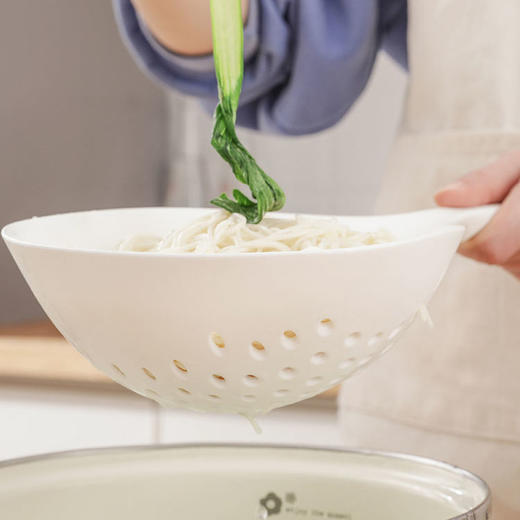 【主播推荐 2只装】日式耐高温大漏勺  便捷收纳柔软安全 捞凉虾捞面煮面漏网捞勺 商品图7