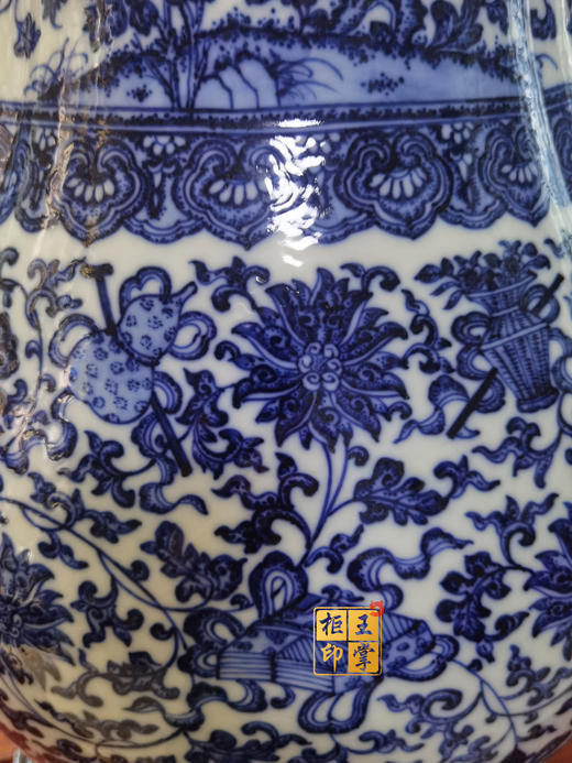 翁继红：柴窑缠枝莲托八宝双耳尊 商品图3