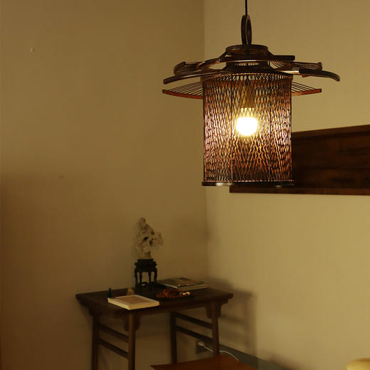 灵隐风灯| 茶室禅意民宿竹编灯 创意 商品图3