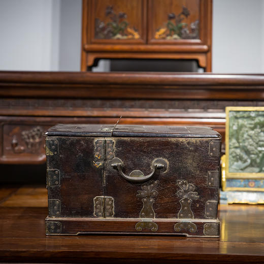 清代  红木折叠式镜箱 商品图4