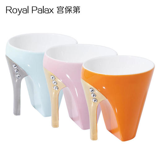 【亏本清仓】ROYALPalax  高跟鞋镀金骨瓷水杯咖啡杯（不支持无理由退换）[福利品] 商品图2