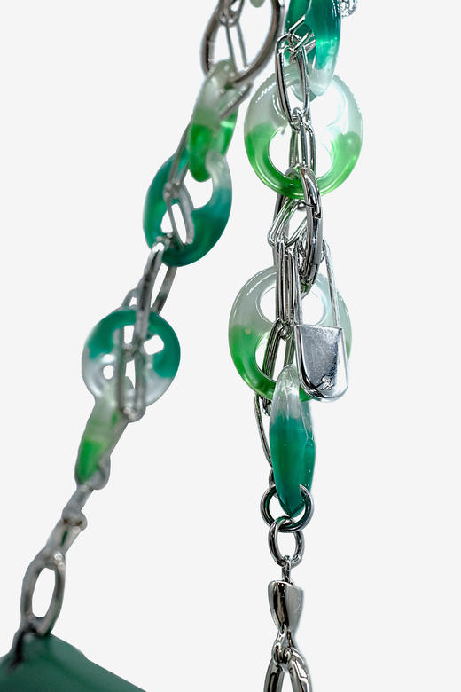 21AW TABOO｜愚人船  皮具系列 - 玉石色树脂链条肩带+新版手袋 商品图4