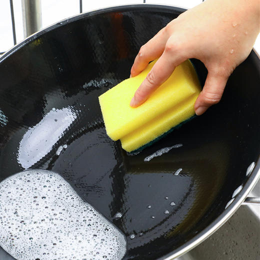 【30块装】厨房去污洗碗海绵擦 魔力清洁刷海绵百洁布 双面去污洗碗擦方形海绵 商品图2