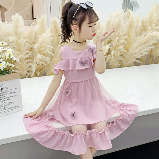 TZW-女童夏装连衣裙2021新款儿童雪纺夏裙【套裙】 商品图5