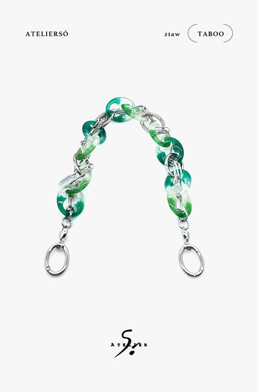 21AW TABOO｜愚人船  皮具系列 - 玉石色树脂链条肩带+新版手袋 商品图1