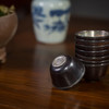清代  银内胆紫檀杯成套（八只）（安徽省文物总店） 商品缩略图3
