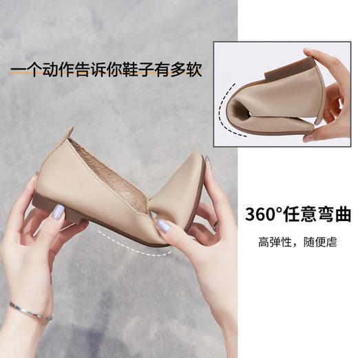 浅口单鞋女2022新款豆豆鞋时尚平底女鞋百搭ins潮懒人鞋女 商品图8