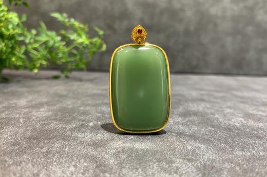 【御珠宫坊】金镶碧玉无事牌 商品图0