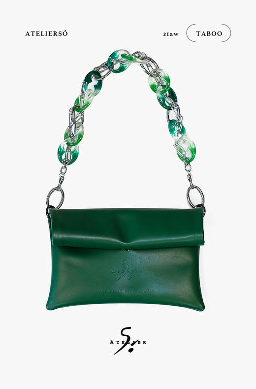 21AW TABOO｜愚人船  皮具系列 - 玉石色树脂链条肩带+新版手袋 商品图0