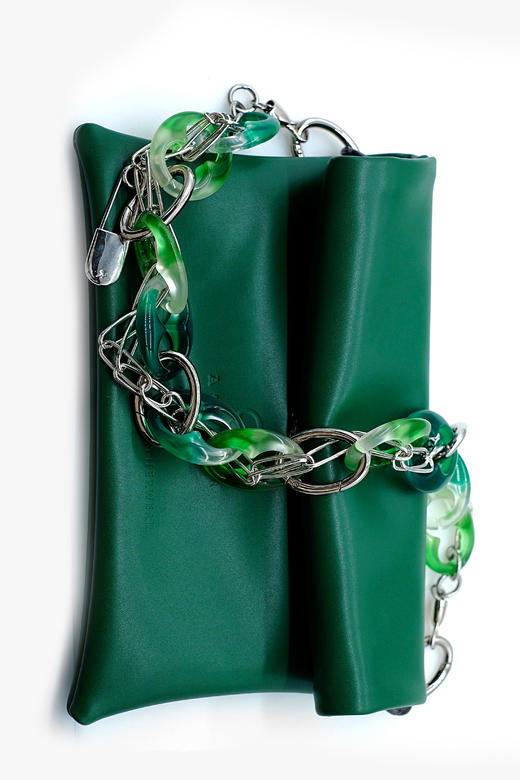 21AW TABOO｜愚人船  皮具系列 - 玉石色树脂链条肩带+新版手袋 商品图7