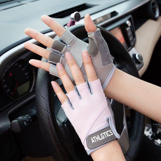 骑行健身护手腕防滑手套 I 夏季男女运动防晒半指训练手套 商品图2