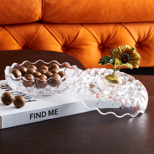 罗比罗丹金香恒远果糖果罐创意客厅茶几装饰摆件珐琅彩工艺礼品 商品图4