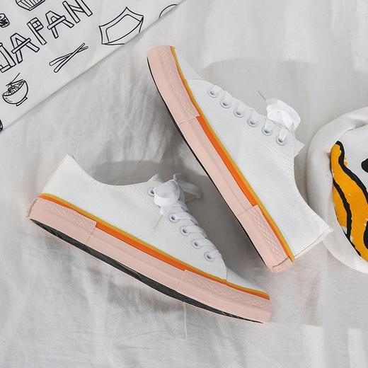 【服饰鞋包】低帮帮帆布鞋女学生韩版原宿舒适板鞋子潮流基本款低帮帮帆布鞋女学生韩版原宿舒适板鞋子潮流基本款 商品图2