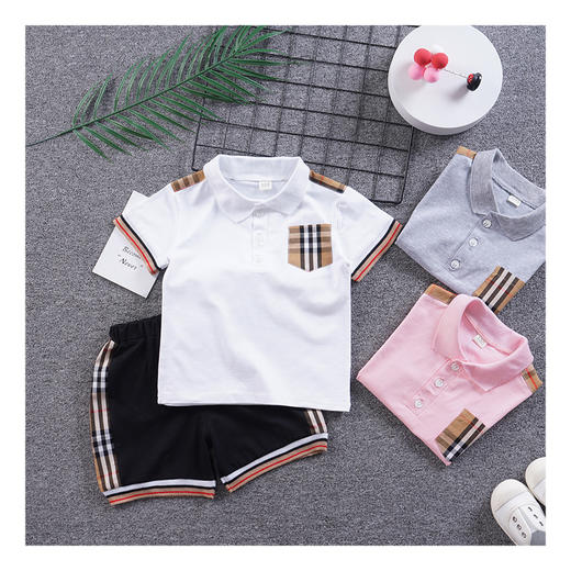 【男童T恤】新款男童polo衫 童装翻领套装 童短袖套装 中小童Polo衫 商品图4