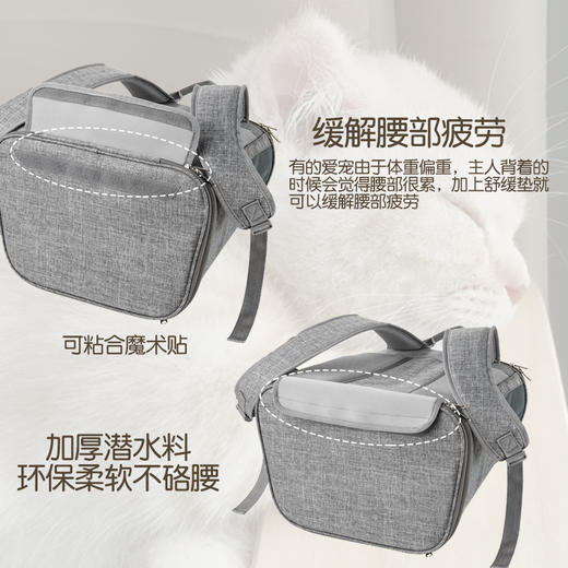 【猫咪便携包】爆款双肩透明猫包 狗狗猫咪折叠宠物包 太空宠物包外出便携包 商品图1