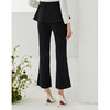 EITIE爱特爱通勤百搭职业显瘦微喇中腰休闲长裤女裤C2105806 商品缩略图4