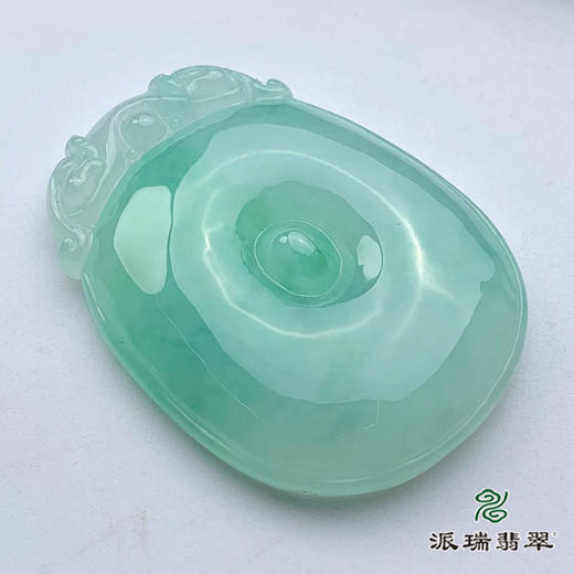 派瑞翡翠 翡翠挂件 冰糯种 绿色 商品图3