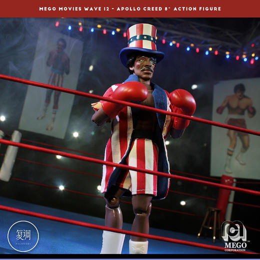 现货 Mego 洛奇奎迪 阿波罗 奎迪 Apollo Creed 挂卡 商品图1