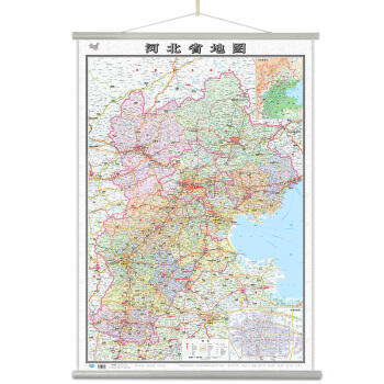 河北省地图（68元 膜图）筒装 商品图1