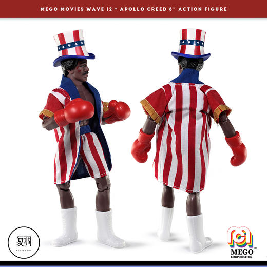 现货 Mego 洛奇奎迪 阿波罗 奎迪 Apollo Creed 挂卡 商品图5