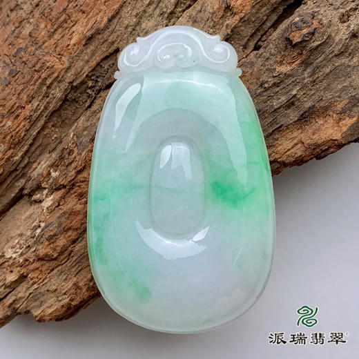 派瑞翡翠 翡翠挂件 冰糯种 绿色 商品图0