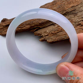 派瑞翡翠 翡翠手镯 糯种 淡紫色