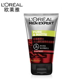 【美妆个护】*欧莱雅男士火山岩控油洗面奶清洁毛孔100ml