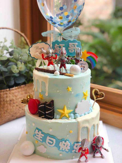 双层奥特曼奶油蛋糕 下单前请仔细阅读商品详情 商品图1