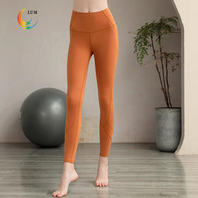 LUM99012露檬新款瑜伽九分裤双面磨毛