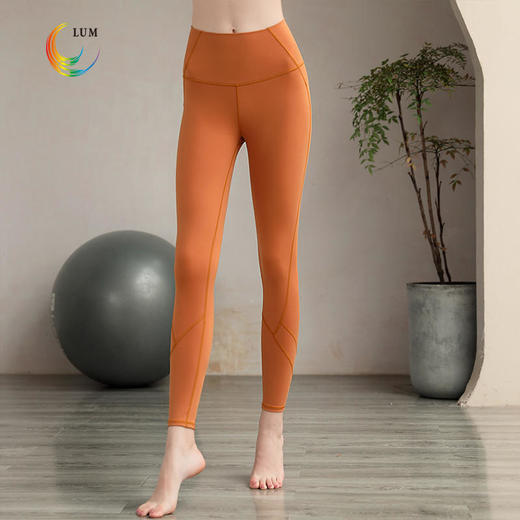 LUM99012露檬新款瑜伽九分裤双面磨毛 商品图0