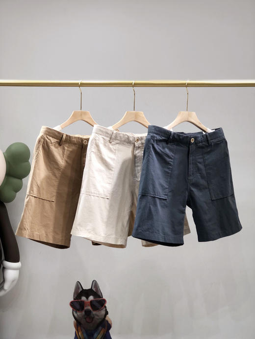 清仓不退换！Brunello Cucinelli男士休闲亚麻纤维棉短西裤 商品图0