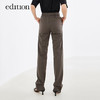 edition小直筒西装裤女羊毛精纺西裤侧开叉裤子长裤EBA3PAT027 商品缩略图2