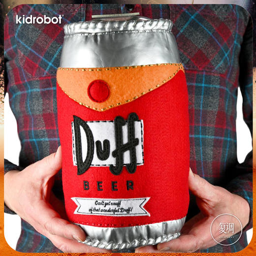 现货 Kidrobot 辛普森 The Simpson 达夫 啤酒罐 毛绒抱枕 摆件 商品图6