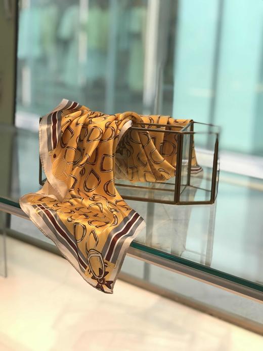 优品堂《缀点》桑蚕丝50小方巾 商品图5