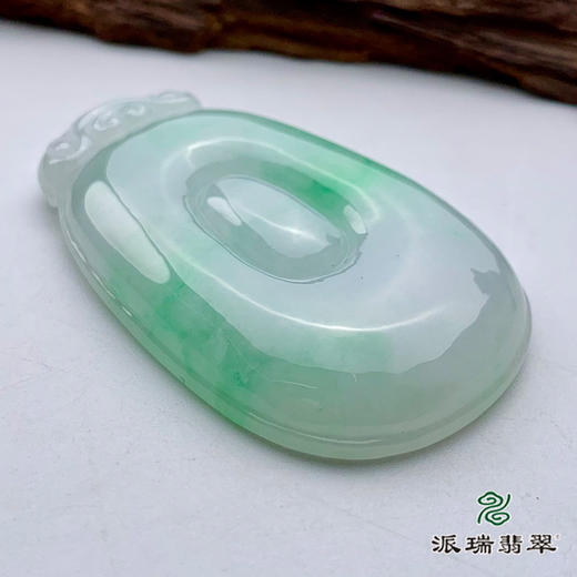 派瑞翡翠 翡翠挂件 冰糯种 绿色 商品图3