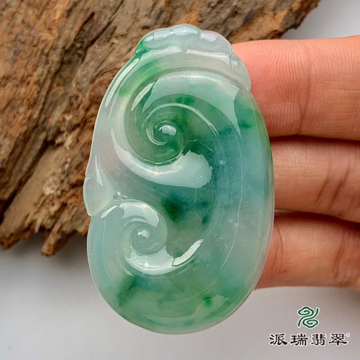 派瑞翡翠 翡翠挂件 冰糯种 绿色 商品图2