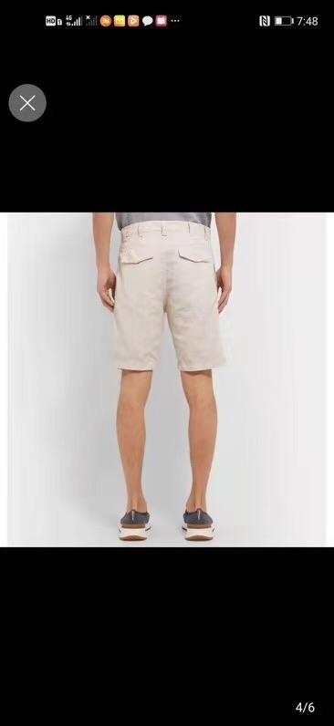 清仓不退换！Brunello Cucinelli男士休闲亚麻纤维棉短西裤 商品图4