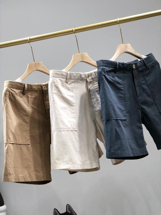 清仓不退换！Brunello Cucinelli男士休闲亚麻纤维棉短西裤 商品图1